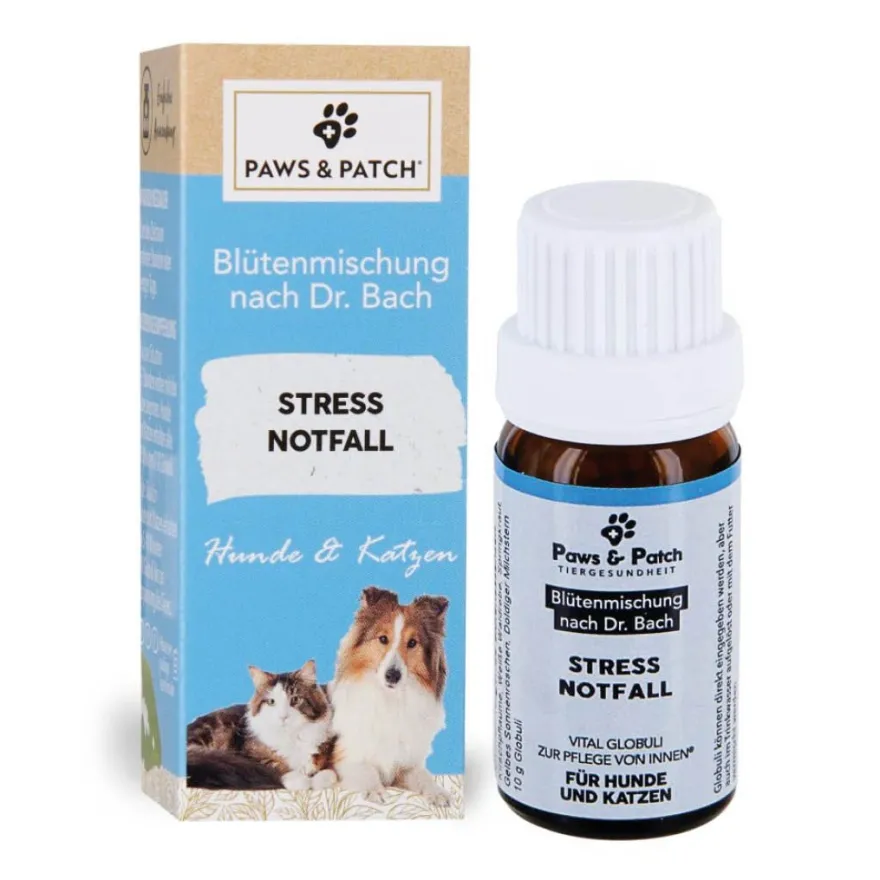 Paws & Patch Blütenmischung nach Dr. Bach - STRESS NOTFALL für Hunde und Katzen | 10 g