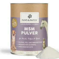 Paws & Patch MSM Pulver für Hunde, Katzen und Pferde | 250 g