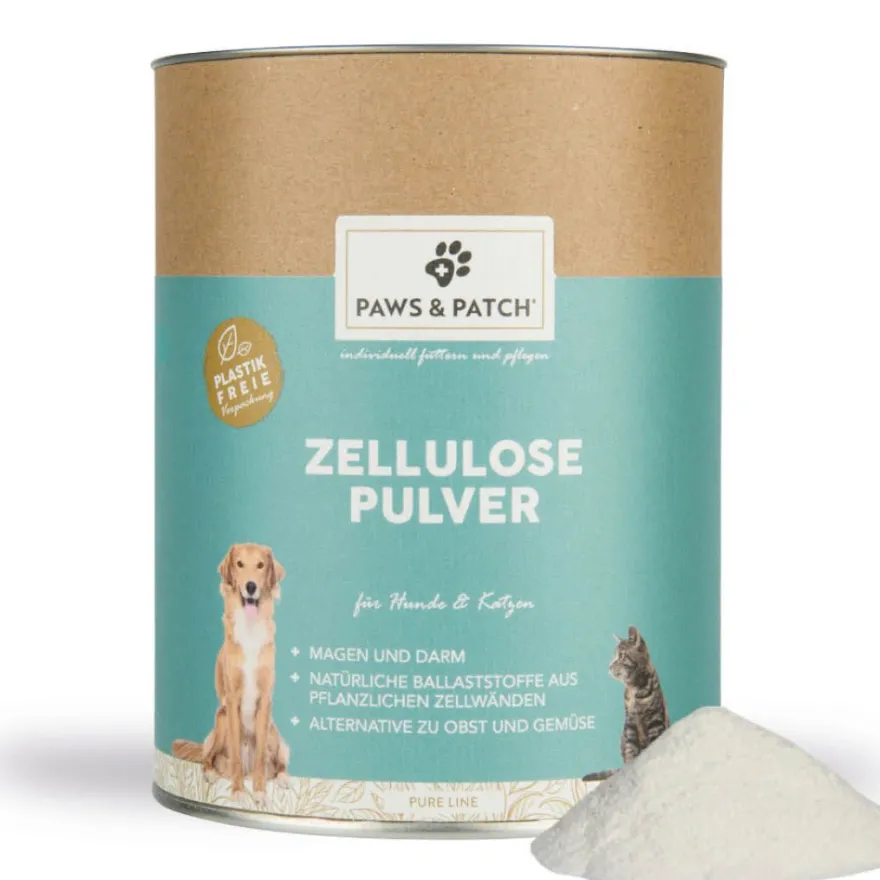 Paws & Patch ZELLULOSE Pulver für Hunde und Katzen | 150 g