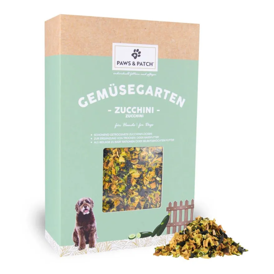 Paws & Patch ZUCCHINIFLOCKEN für Hunde | 350 g