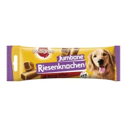 PEDIGREE® JUMBONE™ Riesenknochen Beutel Medium mit Rind und Geflügel Geschmack 2 Stück | 180 g