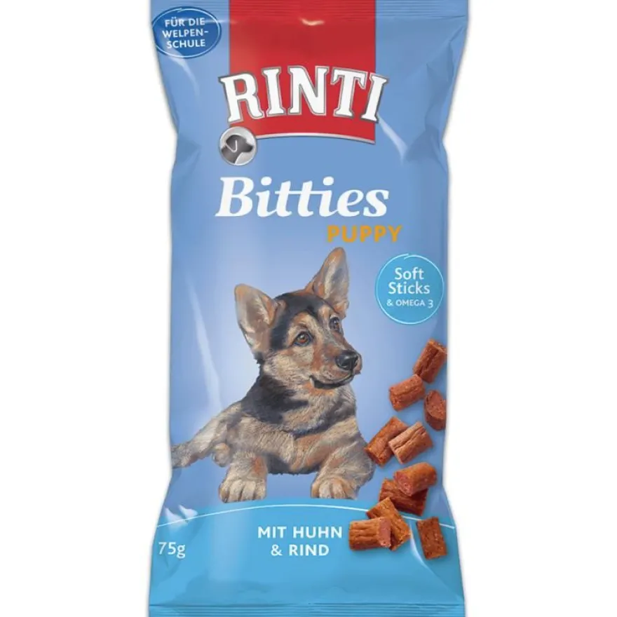 Rinti Extra Bitties Puppy Soft Sticks mit Huhn & Rind | 75 g