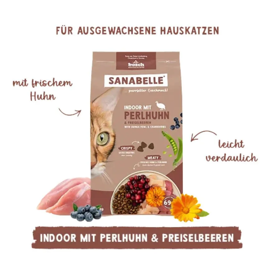 Sanabelle Indoor mit Perlhuhn | 400 g