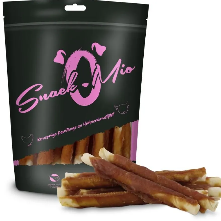 SnackOMio Hundesnack Knusprige Kaustange an Hühnerbrustfilet | 70 g