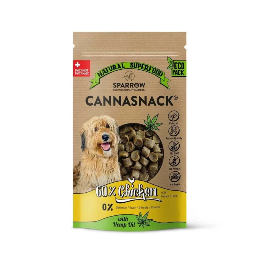 Sparrow - CannaSnack mit CBD Huhn | 150 g