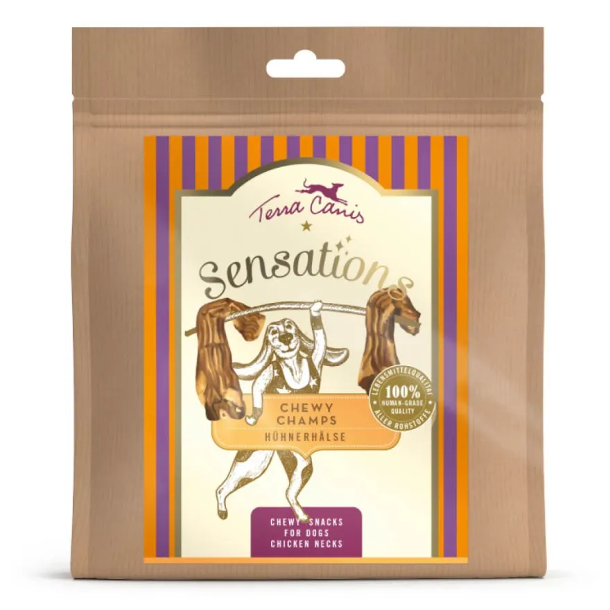 Terra Canis Sensations Chewy Champs Hühnerhälse | 250 g