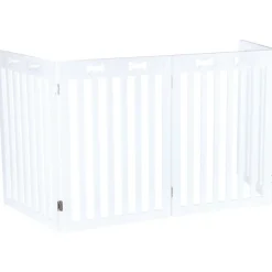TRIXIE Absperrgitter, MDF, 4-teilig, weiß | 60–160 x 75 cm