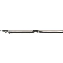 TRIXIE Active Comfort V-Leine, Leder, braun/hellbraun | S–M: 2.00 m/20 mm
