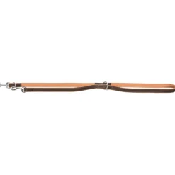 TRIXIE Active Comfort V-Leine, Leder, braun/hellbraun | S–M: 2.00 m/20 mm