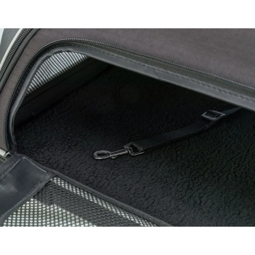 TRIXIE Airline Tasche Boarding, schwarz/grau | 55 × 23 × 40 cm