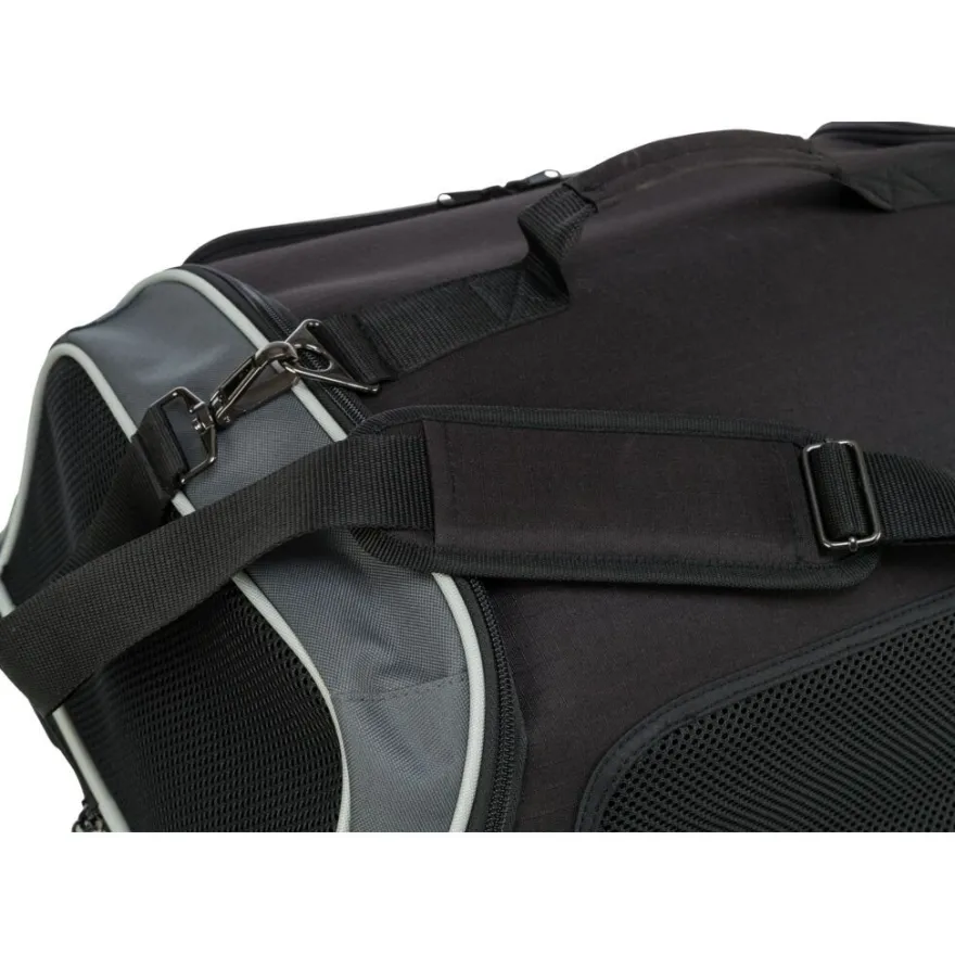 TRIXIE Airline Tasche Boarding, schwarz/grau | 55 × 23 × 40 cm