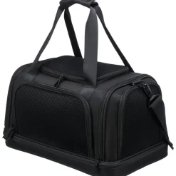 TRIXIE Airline Tasche Plane, schwarz | 28 x 25 x 44 cm