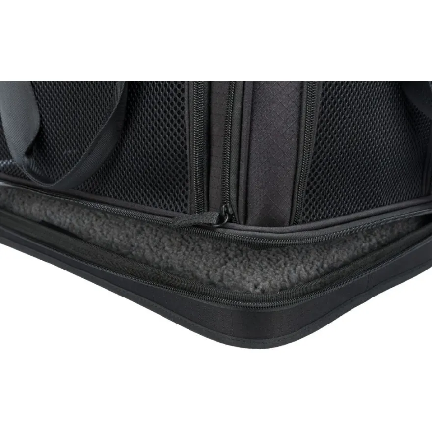 TRIXIE Airline Tasche Plane, schwarz | 28 x 25 x 44 cm