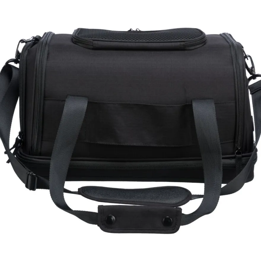 TRIXIE Airline Tasche Plane, schwarz | 28 x 25 x 44 cm