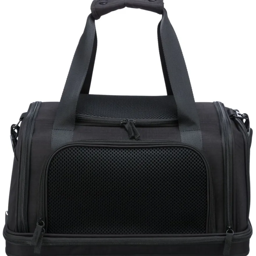 TRIXIE Airline Tasche Plane, schwarz | 28 x 25 x 44 cm