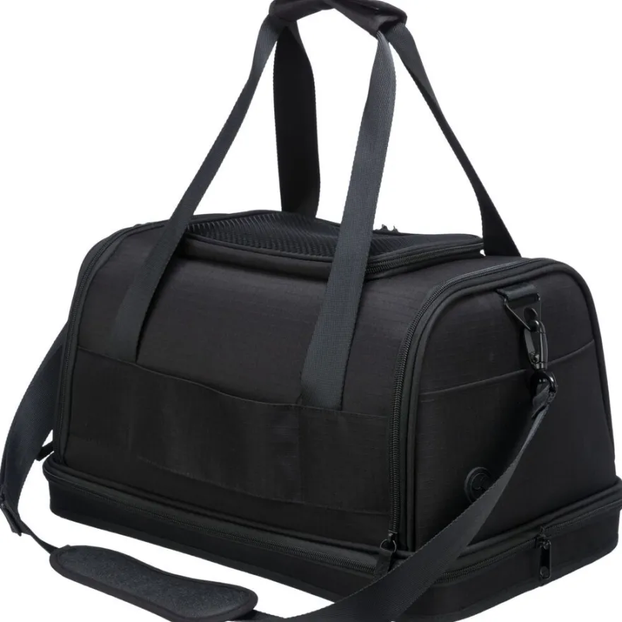 TRIXIE Airline Tasche Plane, schwarz | 28 x 25 x 44 cm