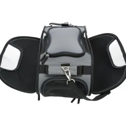TRIXIE Airline Tasche Wings, grau/blau | 28 x 23 x 46 cm