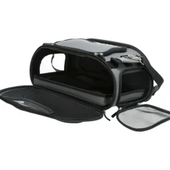 TRIXIE Airline Tasche Wings, grau/blau | 28 x 23 x 46 cm