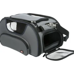 TRIXIE Airline Tasche Wings, grau/blau | 28 x 23 x 46 cm