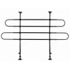 TRIXIE Auto-Gitter, gewinkelt, schwarz | Breite: 85–140 cm Höhe: 75–110 cm