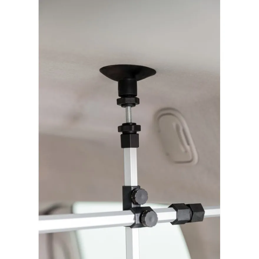 TRIXIE Auto-Gitter, mit Kopfstützenfixierung, silber/schwarz | Breite: 105–172 cm Höhe: 46–60 cm