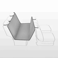 TRIXIE Auto-Schondecke, hellgrau/schwarz | 1.45 x 1.60 m