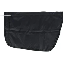 TRIXIE Auto-Schondecke, schmal, mit hohen Seitenteilen, schwarz/beige | 0.5 x 1.45 m