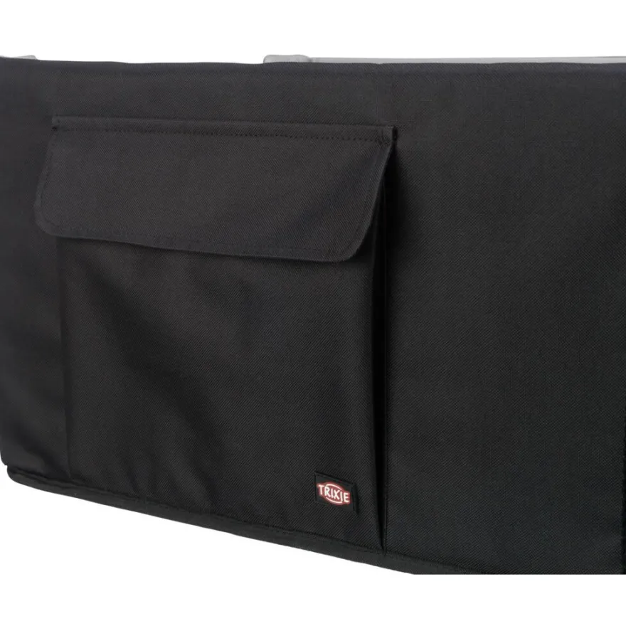 TRIXIE Autositz, doppelt, schwarz/grau | 80 x 28 x 39 cm