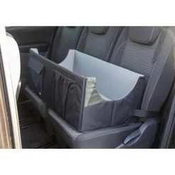 TRIXIE Autositz, doppelt, schwarz/grau | 80 x 28 x 39 cm