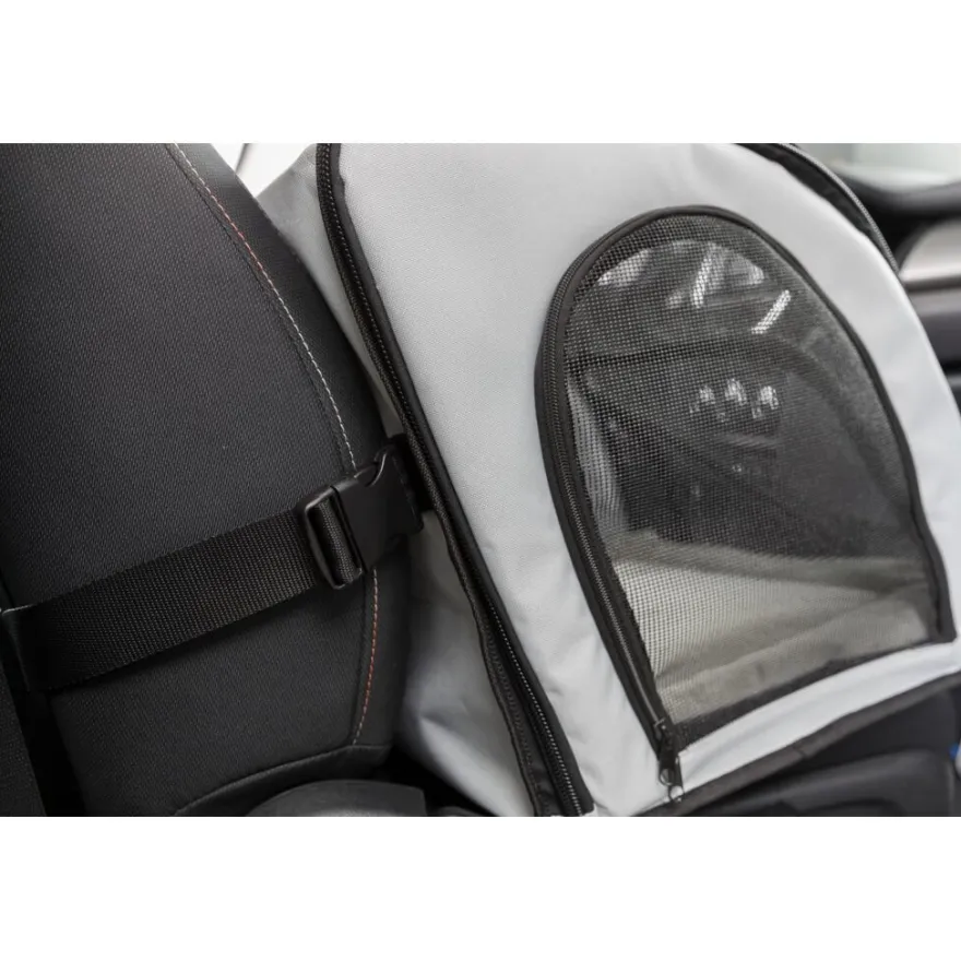 TRIXIE Autositz, grau/schwarz | 44 x 37 x 40 cm