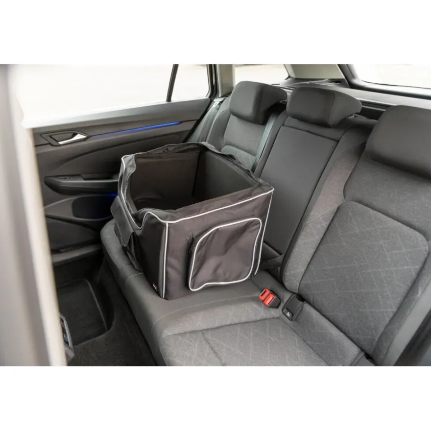 TRIXIE Autositz Midi, schwarz/grau | 56 × 37 × 36 cm