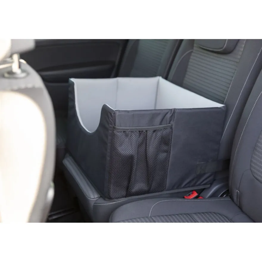 TRIXIE Autositz, schwarz/grau | 45 x 28 x 40 cm