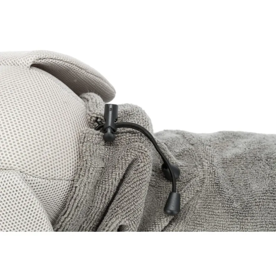 TRIXIE Bademantel für Hunde, Frottee, grau | L: 60 cm