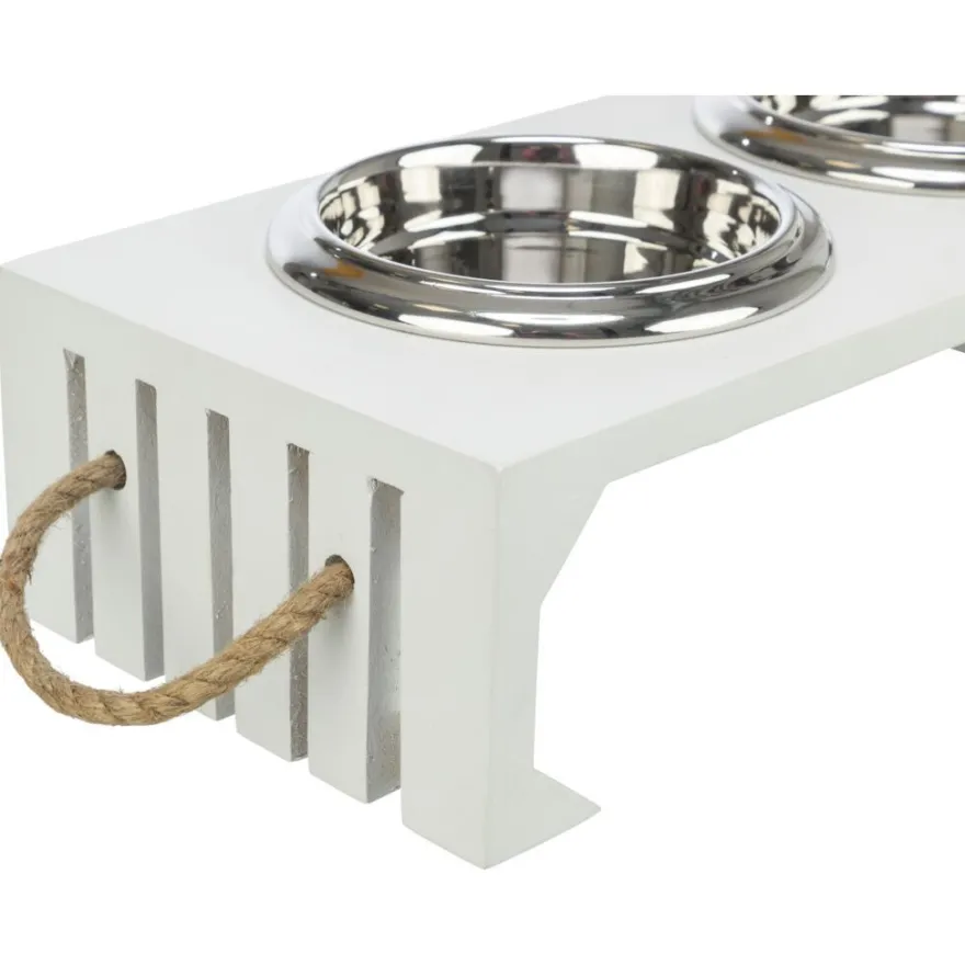 TRIXIE Be Nordic Napf-Set, MDF/Edelstahl | 2 x 0.4 l