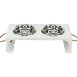 TRIXIE Be Nordic Napf-Set, MDF/Edelstahl | 2 x 0.4 l