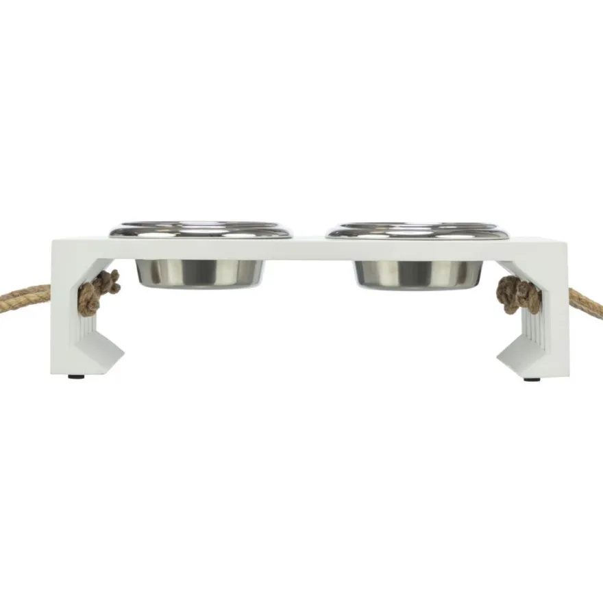 TRIXIE Be Nordic Napf-Set, MDF/Edelstahl | 2 x 0.4 l