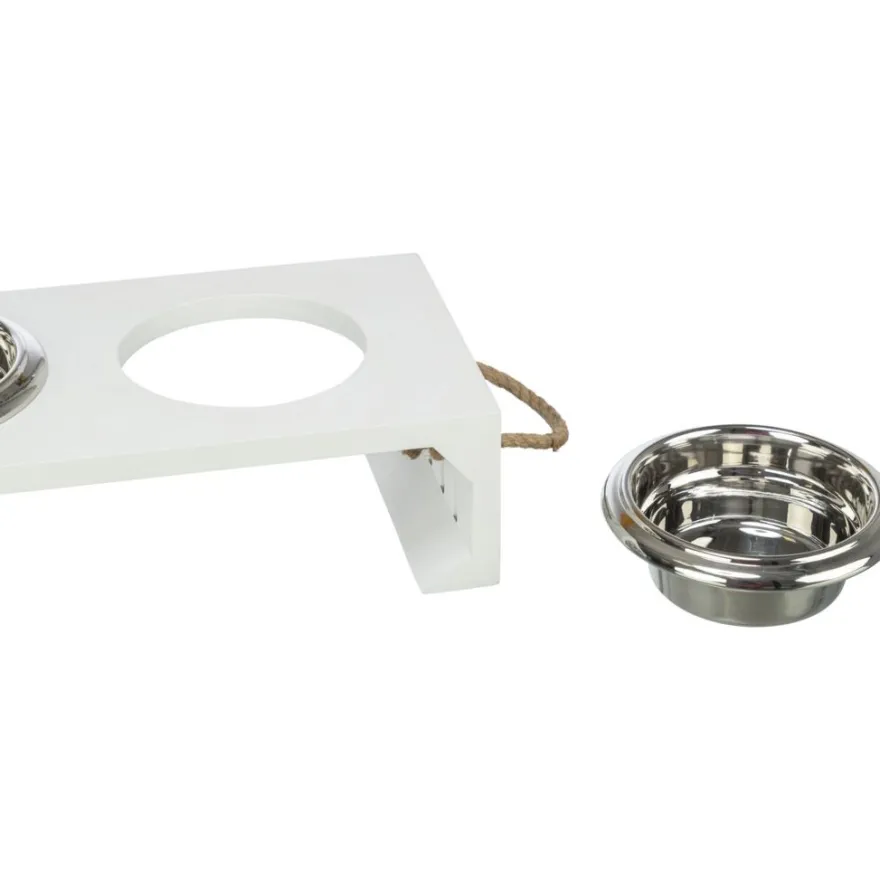 TRIXIE Be Nordic Napf-Set, MDF/Edelstahl | 2 x 0.4 l