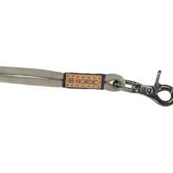 TRIXIE BE NORDIC V-Leine, Leder, grau | Leder. XS-L: 2 m/ø 8 mm