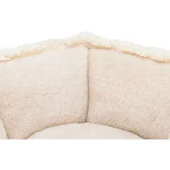 TRIXIE Bett Boho, oval, beige | 50 x 50 cm