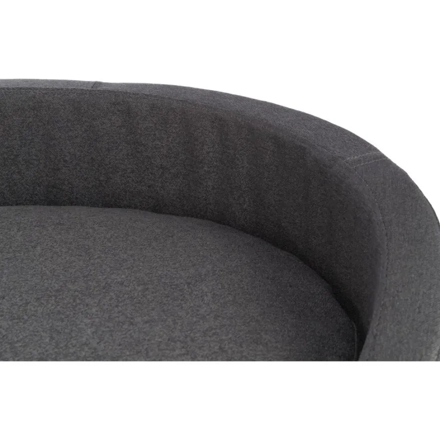 TRIXIE Bett CityStyle, oval, dunkelgrau | 65 x 55 cm