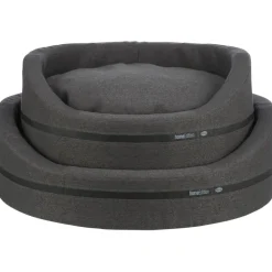 TRIXIE Bett CityStyle, oval, dunkelgrau | 65 x 55 cm