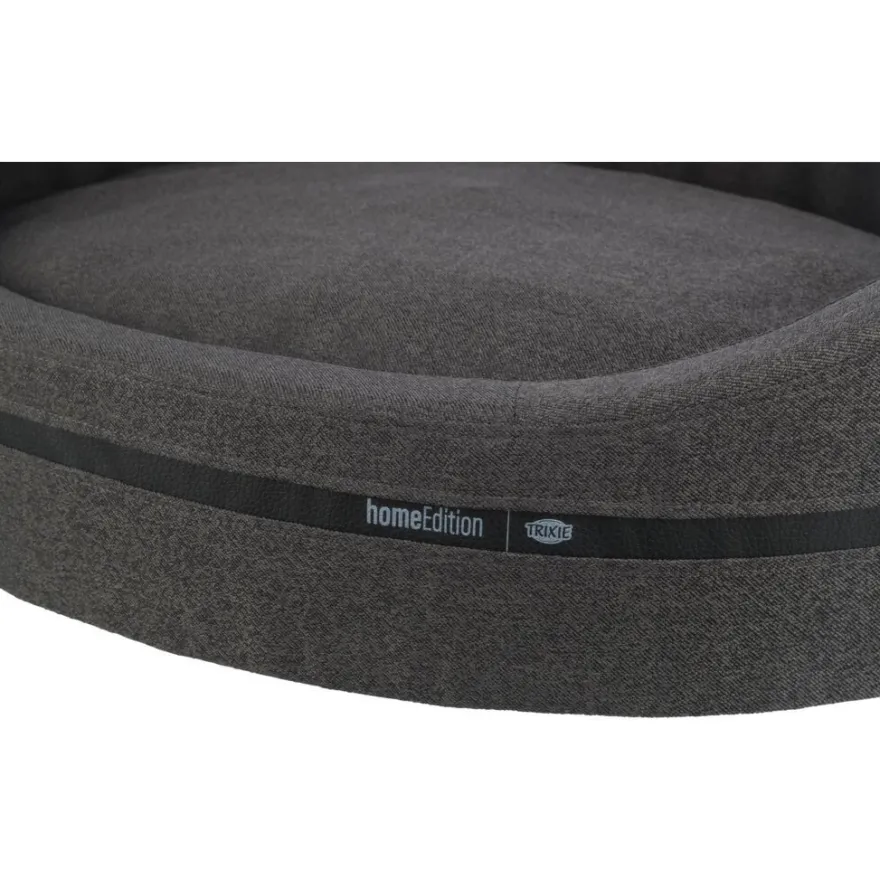 TRIXIE Bett CityStyle, oval, dunkelgrau | 65 x 55 cm