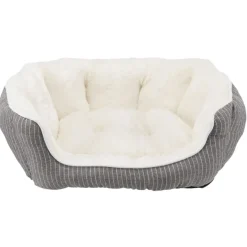 TRIXIE Bett Davin, oval, grau/creme | 50 × 40 cm