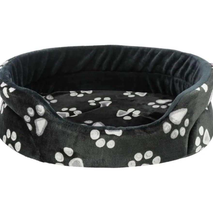 TRIXIE Bett Jimmy, oval, schwarz | 110 x 95 cm