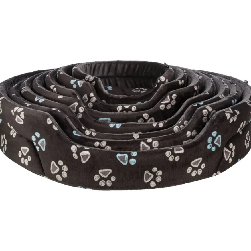 TRIXIE Bett Jimmy, oval, schwarz | 110 x 95 cm