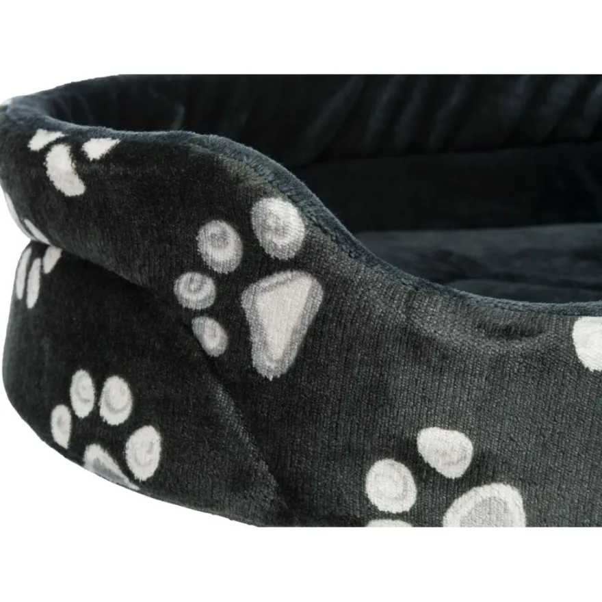 TRIXIE Bett Jimmy, oval, schwarz | 110 x 95 cm