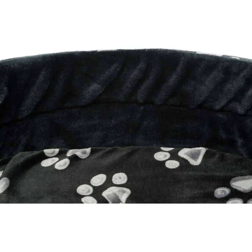 TRIXIE Bett Jimmy, oval, schwarz | 110 x 95 cm