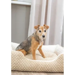 TRIXIE Bett Kaline Mio, eckig, braun/creme | 50 × 40 cm