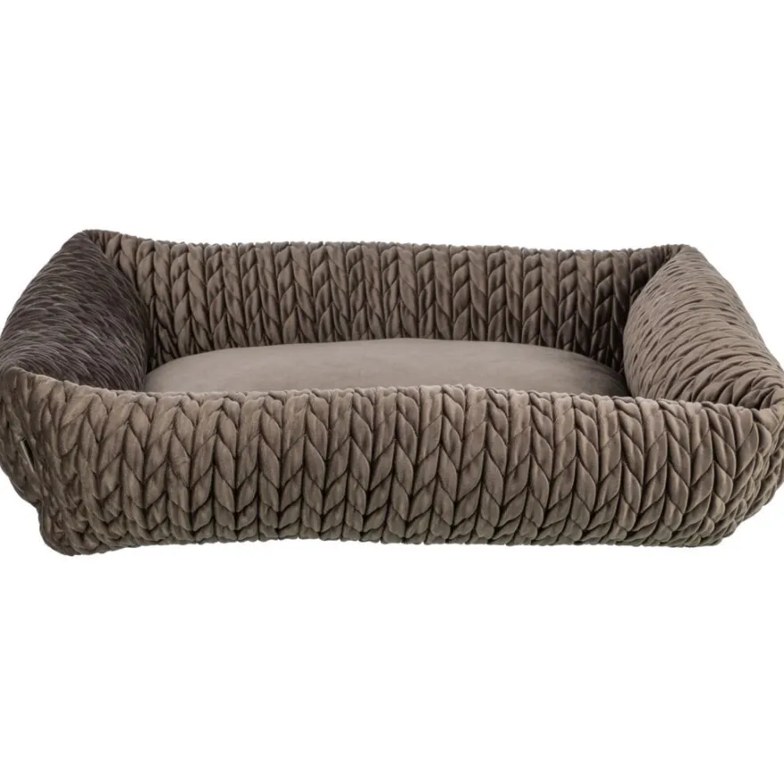 TRIXIE Bett Livia, eckig, braun | 80 × 60 cm