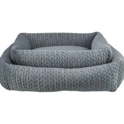 TRIXIE Bett Livia, eckig, grau | 65 × 50 cm